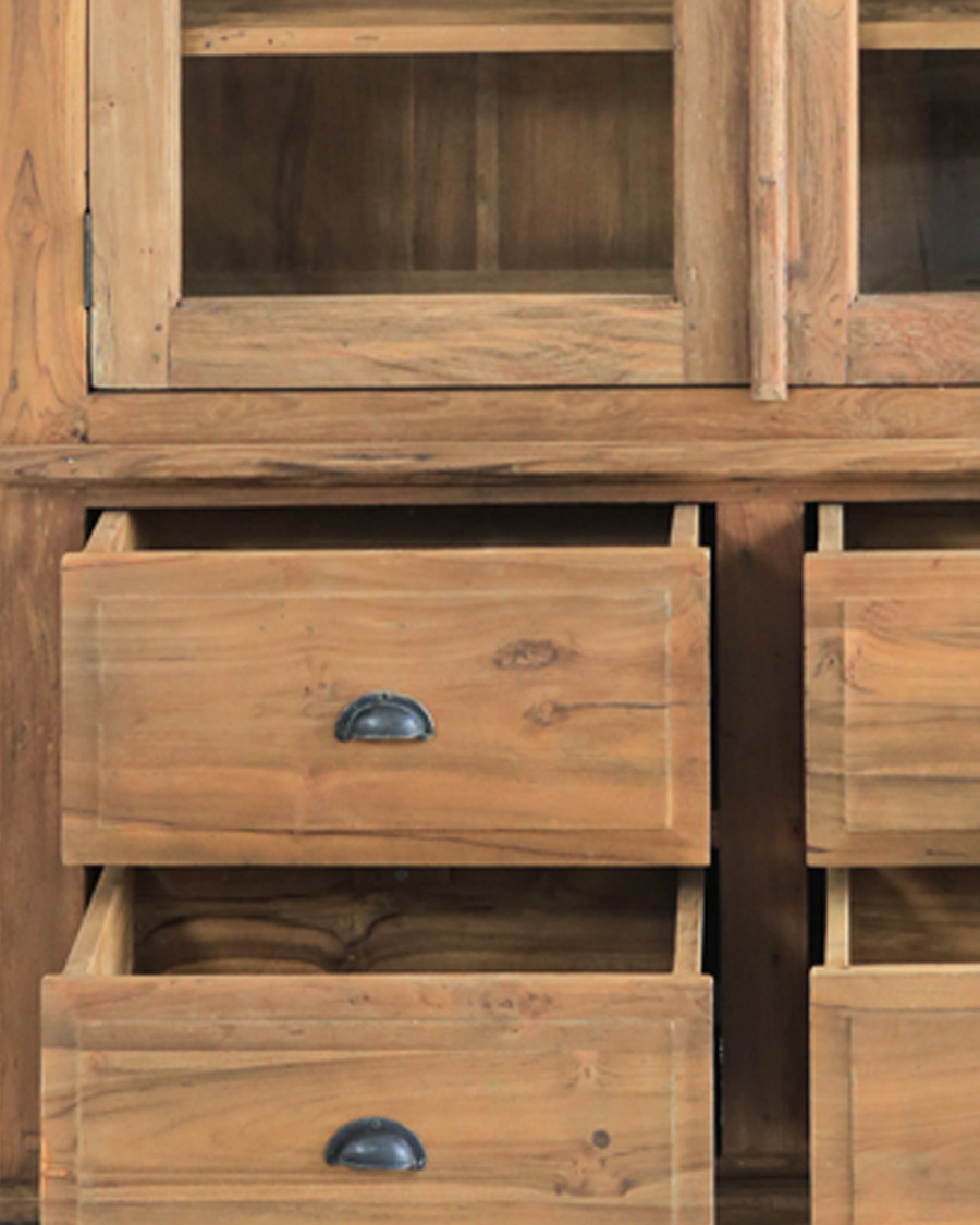 Chika - Bibliothèque en teck massif