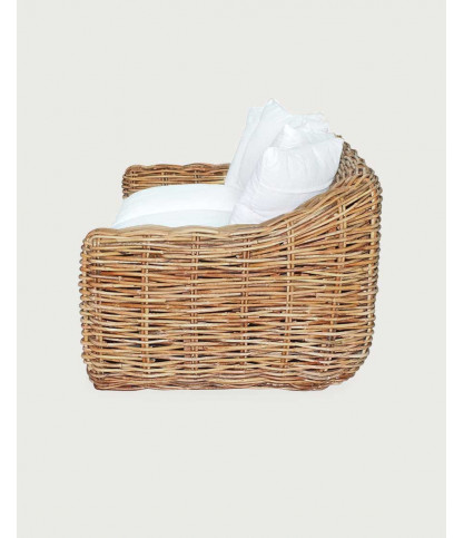 Phuket - Canapé de jardin 3 places en rotin