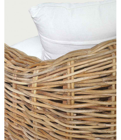 Phuket - Canapé de jardin 3 places en rotin