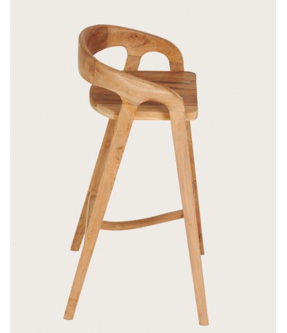 Carisma - Tabouret de bar en teck massif