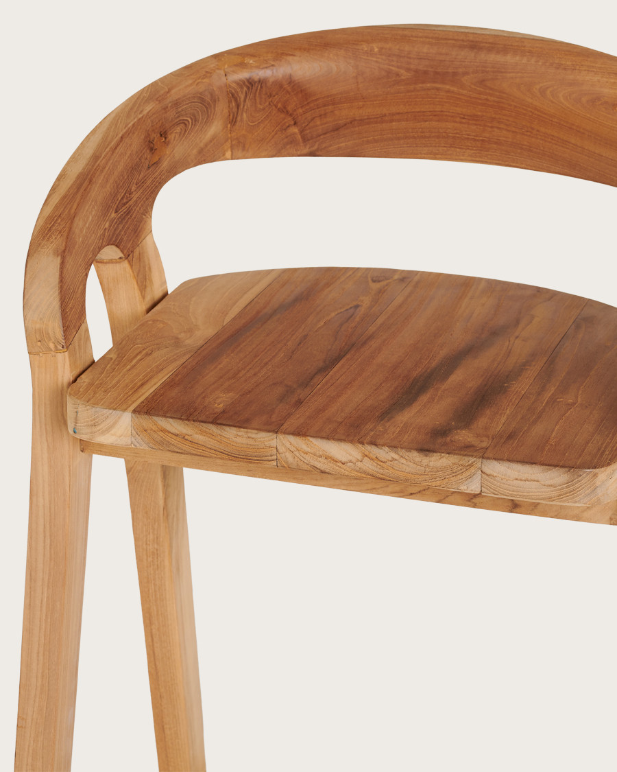 Carisma - Tabouret de bar en teck massif