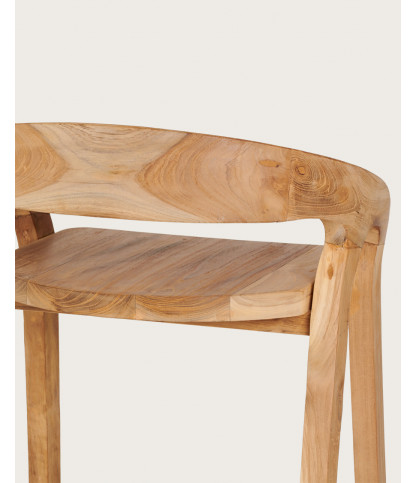 Carisma - Tabouret de bar en teck massif