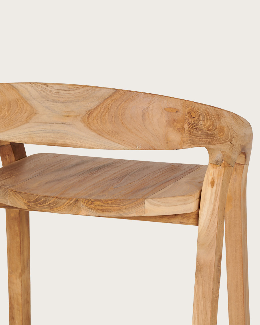 Carisma - Tabouret de bar en teck massif