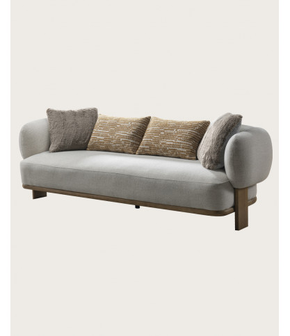 Vigo - Canapé en tissu et bois massif