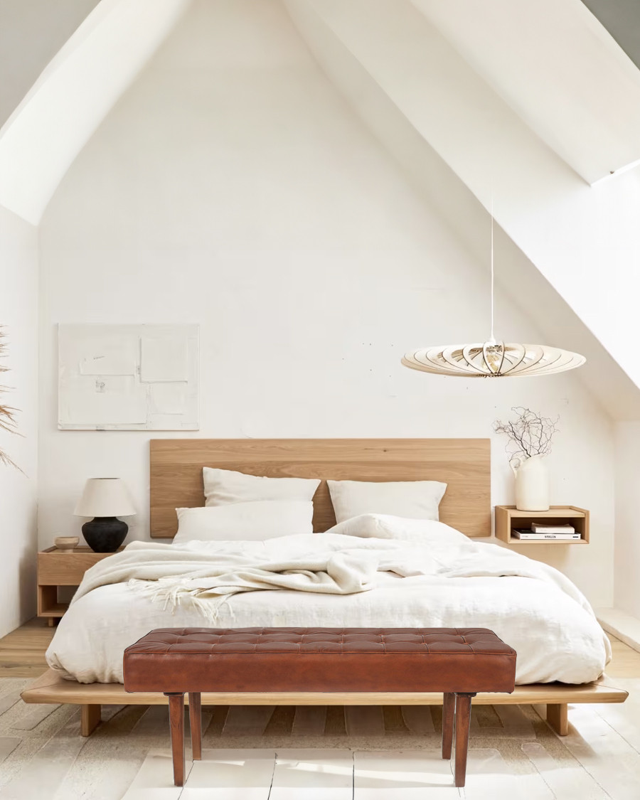 Khalari - Banc en cuir...