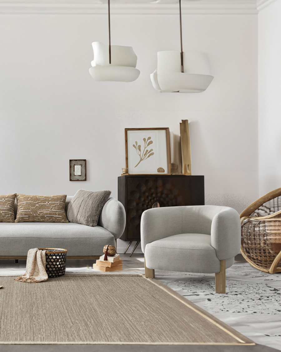 Vigo - Fauteuil en tissu et...