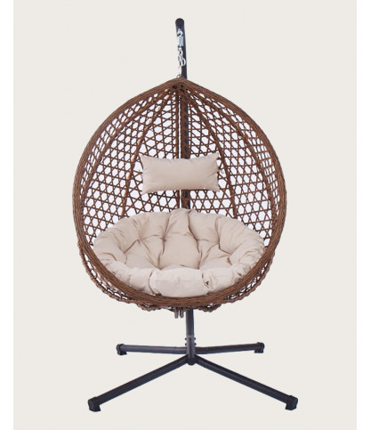 Swing - Fauteuil suspendu en poly rotin