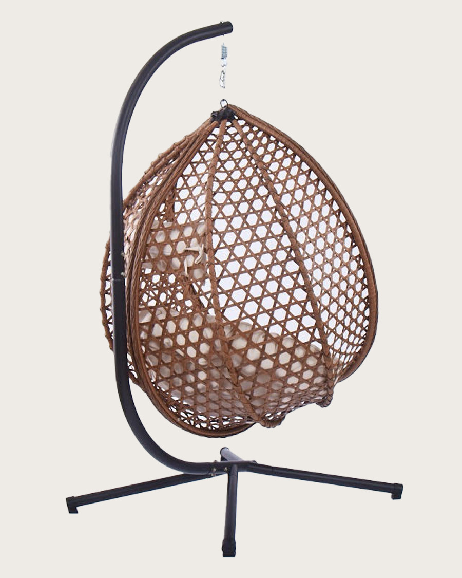 Swing - Fauteuil suspendu en poly rotin