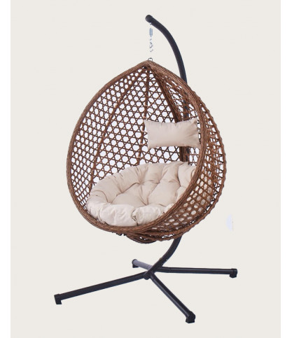 Swing - Fauteuil suspendu en poly rotin