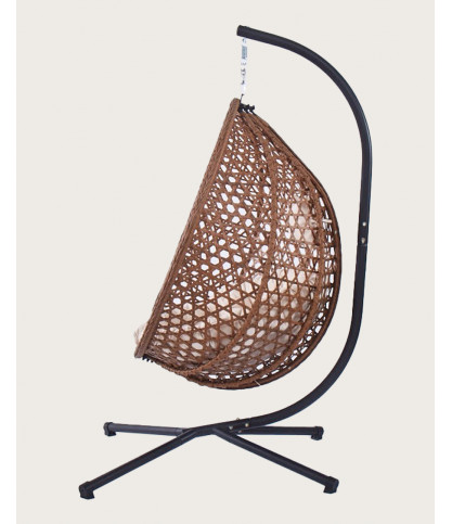 Swing - Fauteuil suspendu en poly rotin