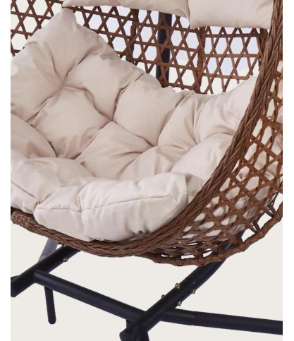 Swing double - Double Fauteuil suspendu en poly rotin