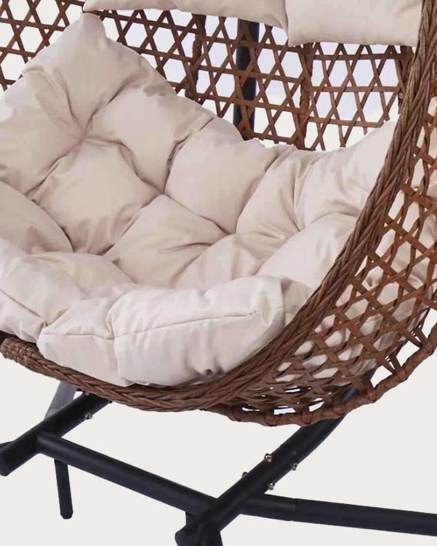 Swing double - Double Fauteuil suspendu en poly rotin