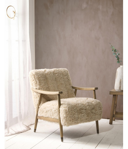 Lina - Fauteuil en bois massif