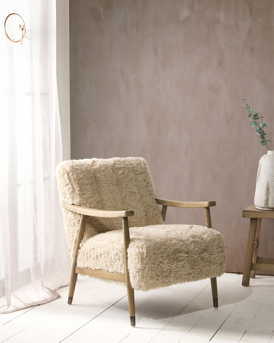 Lina - Fauteuil en bois massif