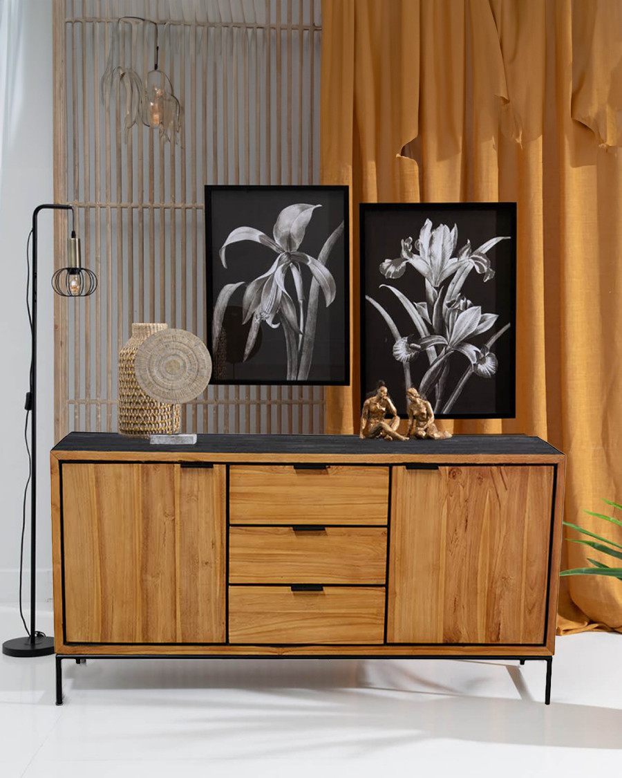 Indra - Buffet bas en teck...