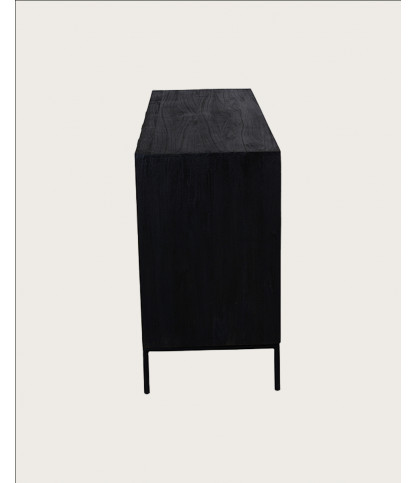 Indra - Buffet bas en teck recyclé bicolore 160 cm