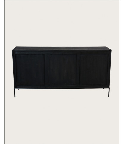 Indra - Buffet bas en teck recyclé bicolore 160 cm