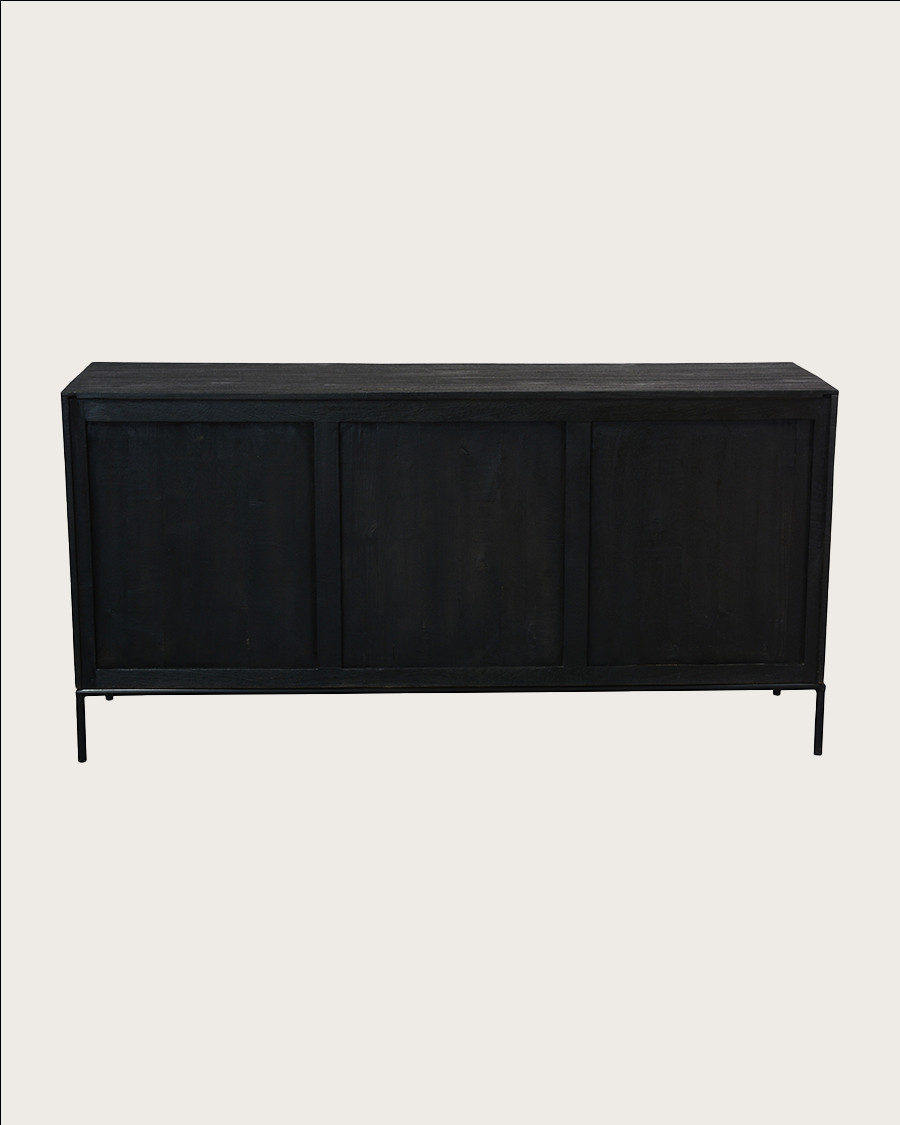 Indra - Buffet bas en teck recyclé bicolore 160 cm