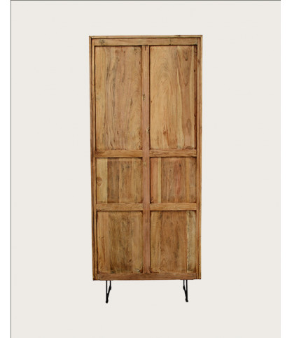 Lara- Armoire en bois massif de teck recyclé