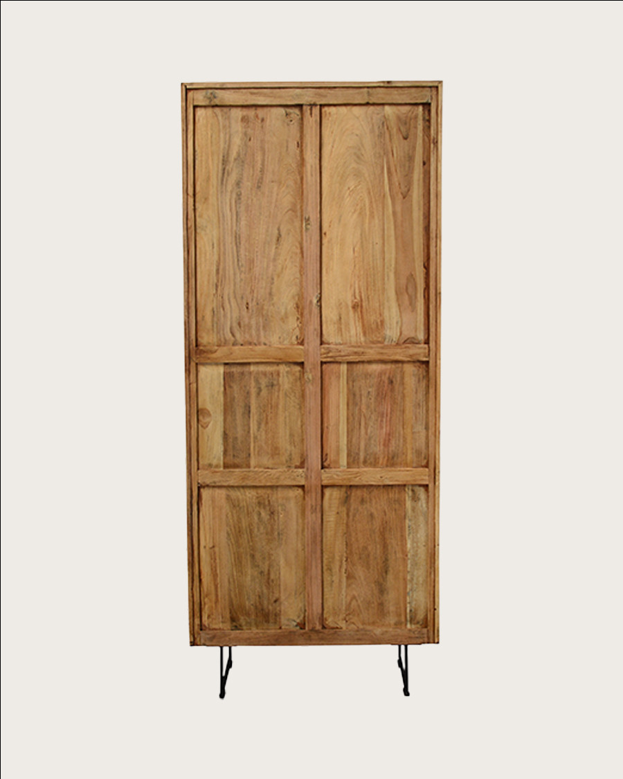 Lara- Armoire en bois massif de teck recyclé