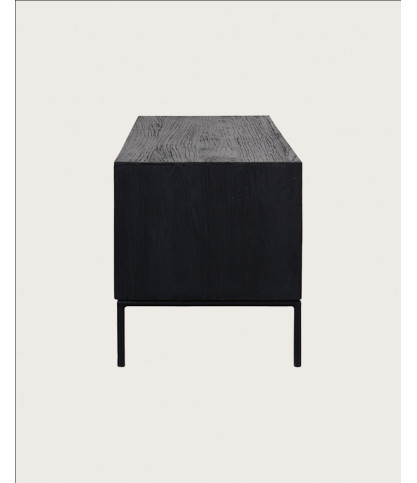 Indra - Meuble tv en teck recyclé bicolore 160 cm