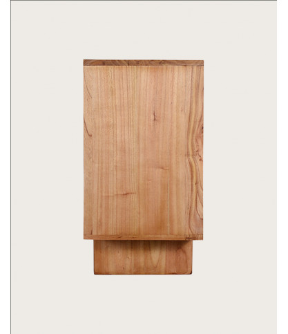 Dinda - Grand Buffet bas en bois massif de mendi 200 cm