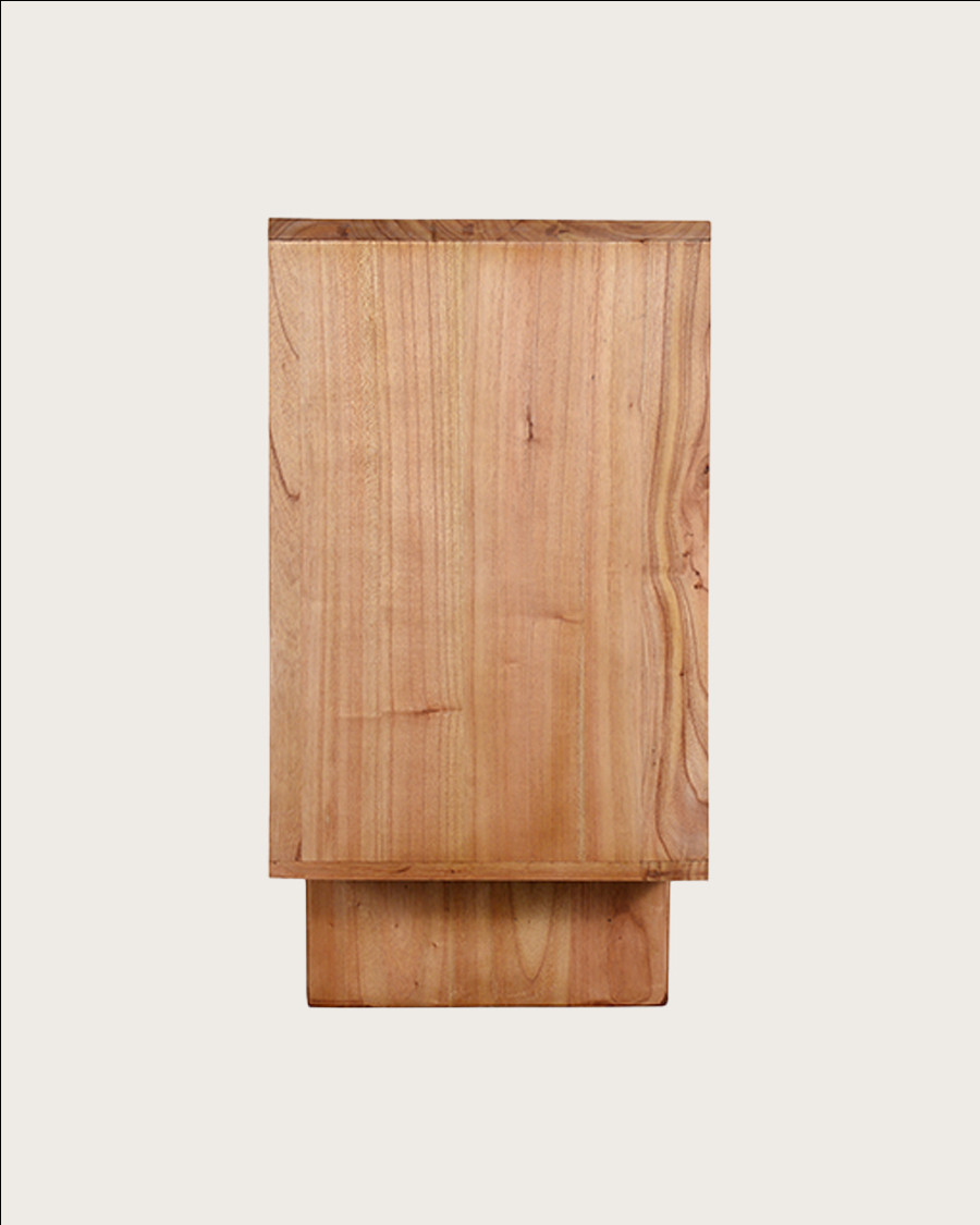 Dinda - Grand Buffet bas en bois massif de mendi 200 cm