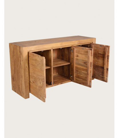 Kutaya - Buffet 3 portes en teck massif