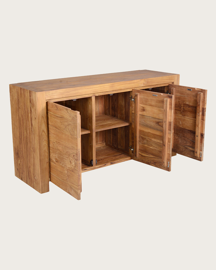 Kutaya - Buffet 3 portes en teck massif