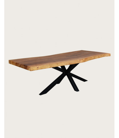 Dempo - Table repas en suar massif L250 cm 12-14 pers.