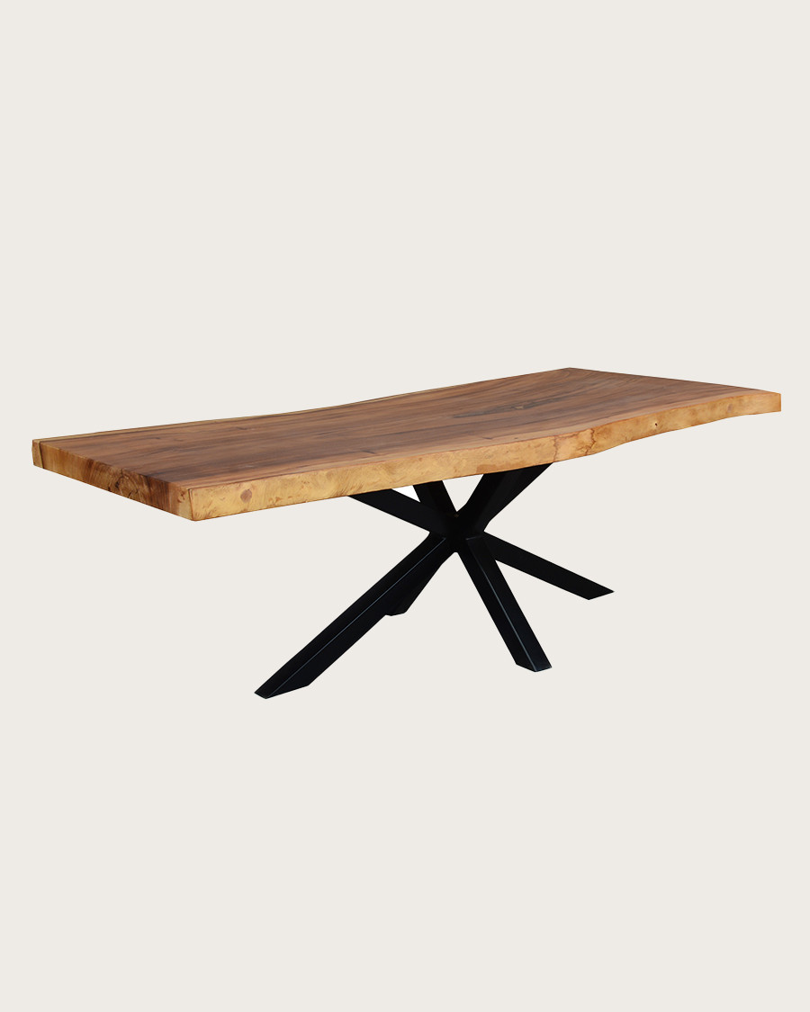 Dempo - Table repas en suar massif L250 cm 12-14 pers.
