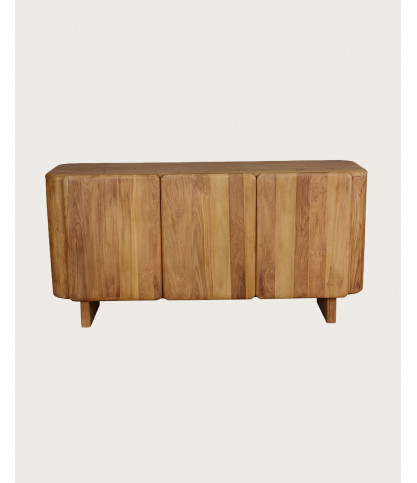 Cahya - Buffet bas en bois massif de teck recyclé 170 cm