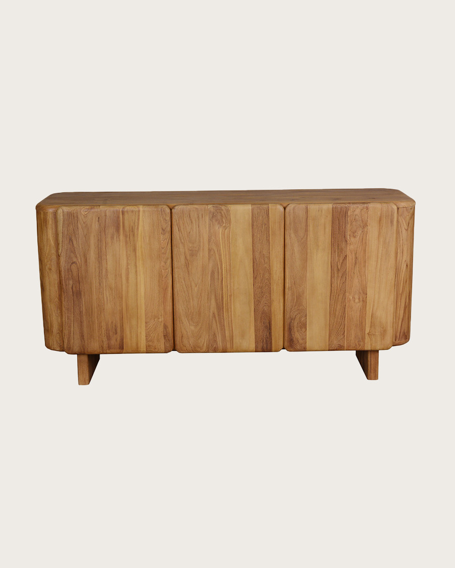 Cahya - Buffet bas en bois massif de teck recyclé 170 cm
