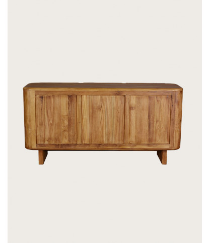 Cahya - Buffet bas en bois massif de teck recyclé 170 cm