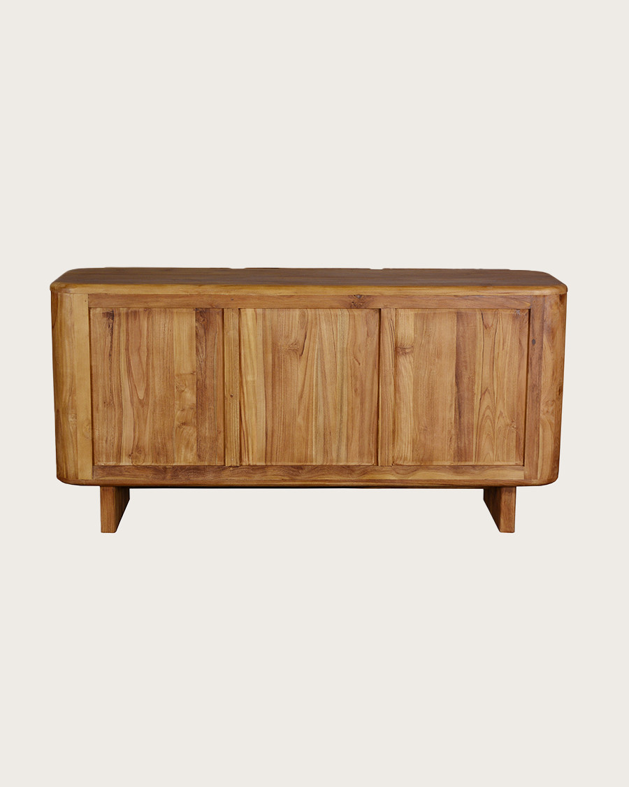 Cahya - Buffet bas en bois massif de teck recyclé 170 cm