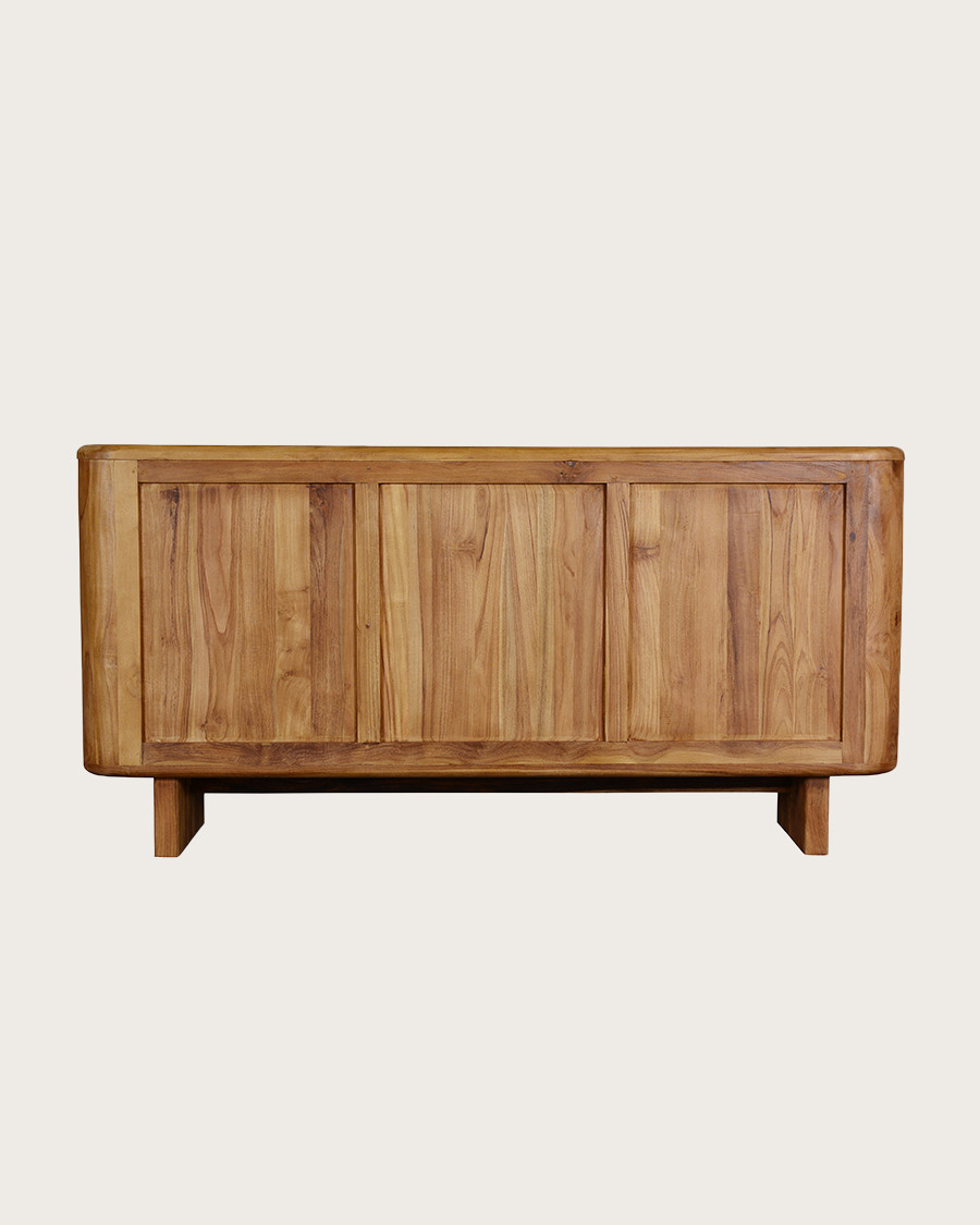 Cahya - Buffet bas en bois massif de teck recyclé 170 cm