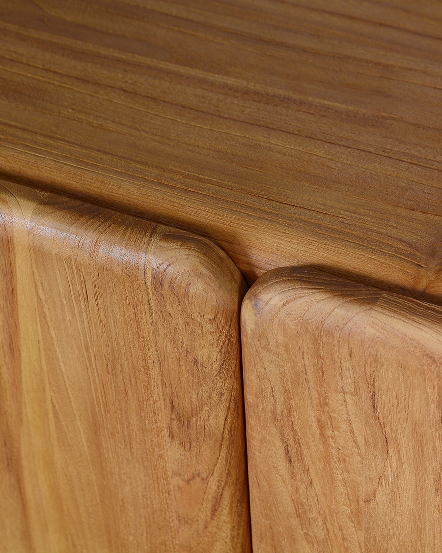 Cahya - Buffet bas en bois massif de teck recyclé 170 cm