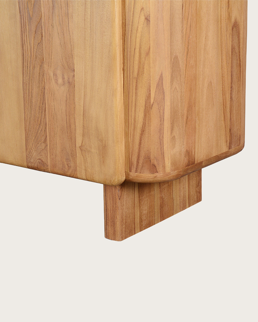 Cahya - Buffet bas en bois massif de teck recyclé 170 cm