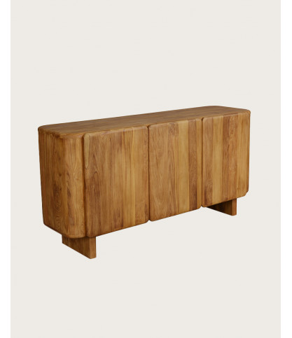 Cahya - Buffet bas en bois massif de teck recyclé 170 cm