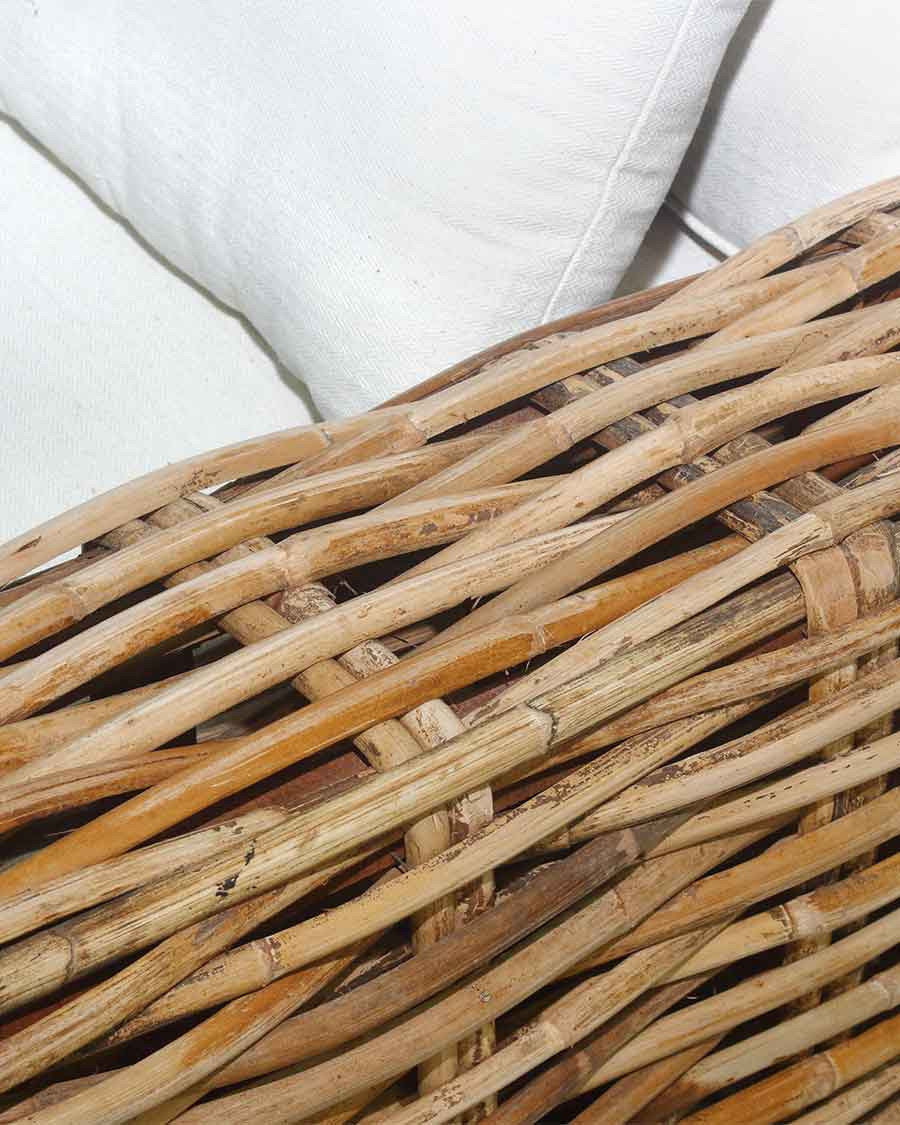 Cassiopée - Canapé de jardin en rotin 3 places