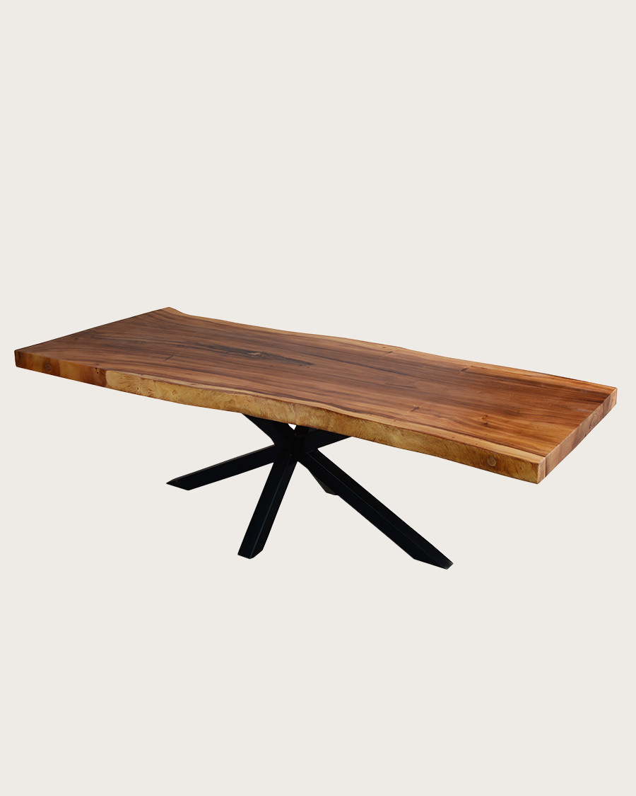 Dempo - Table repas en suar massif L250 cm 12-14 pers.
