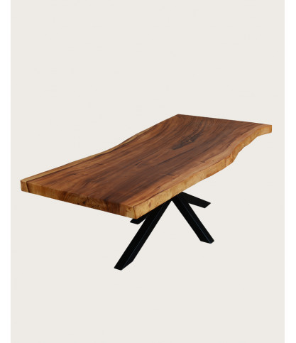 Dempo - Table repas en suar massif L250 cm 12-14 pers.