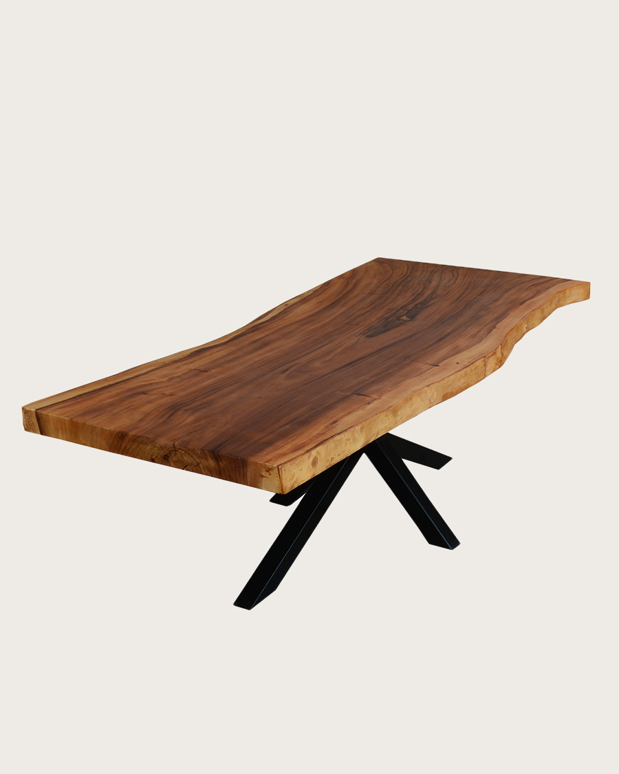 Dempo - Table repas en suar massif L250 cm 12-14 pers.