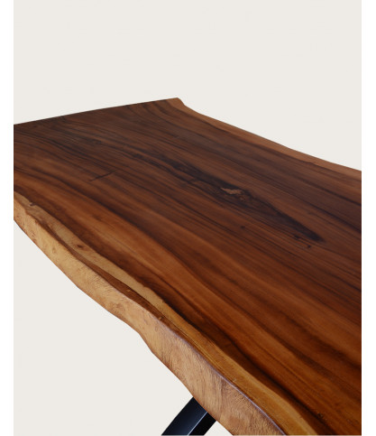 Dempo - Table repas en suar massif L250 cm 12-14 pers.