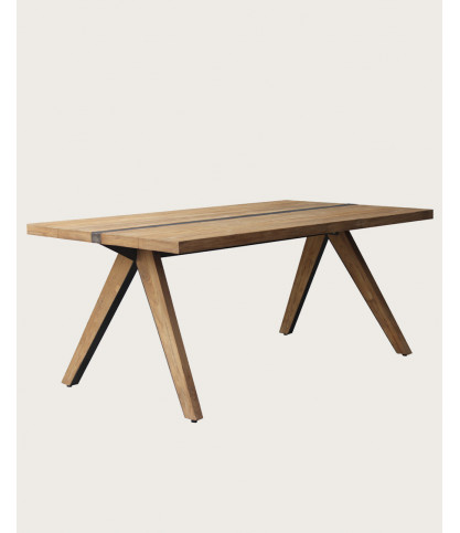 Bandung - Table repas en teck massif