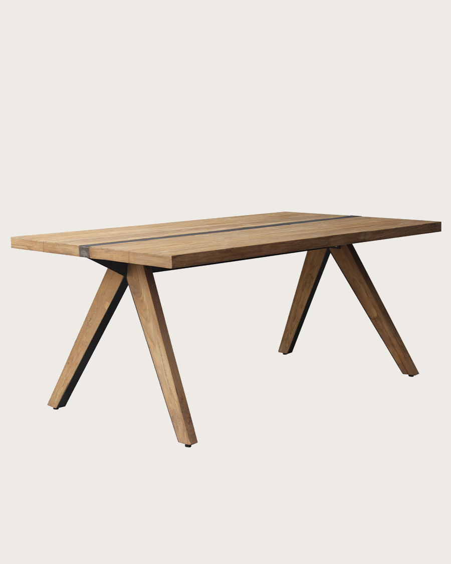 Bandung - Table repas en teck massif