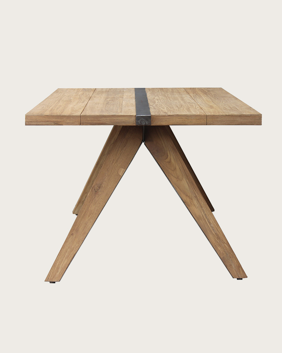 Bandung - Table repas en teck massif