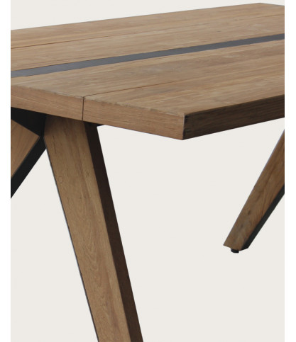 Bandung - Table repas en teck massif