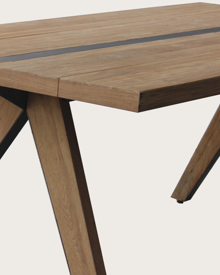 Bandung - Table repas en teck massif