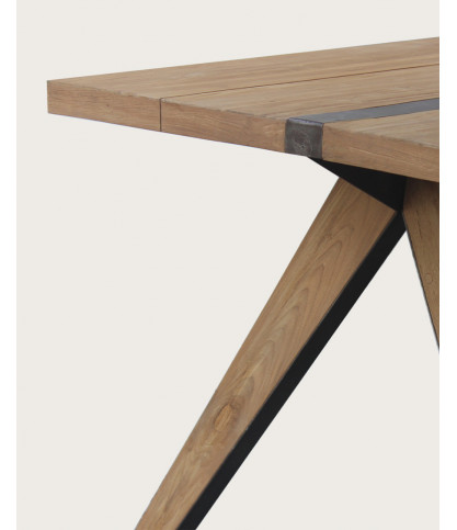 Bandung - Table repas en teck massif